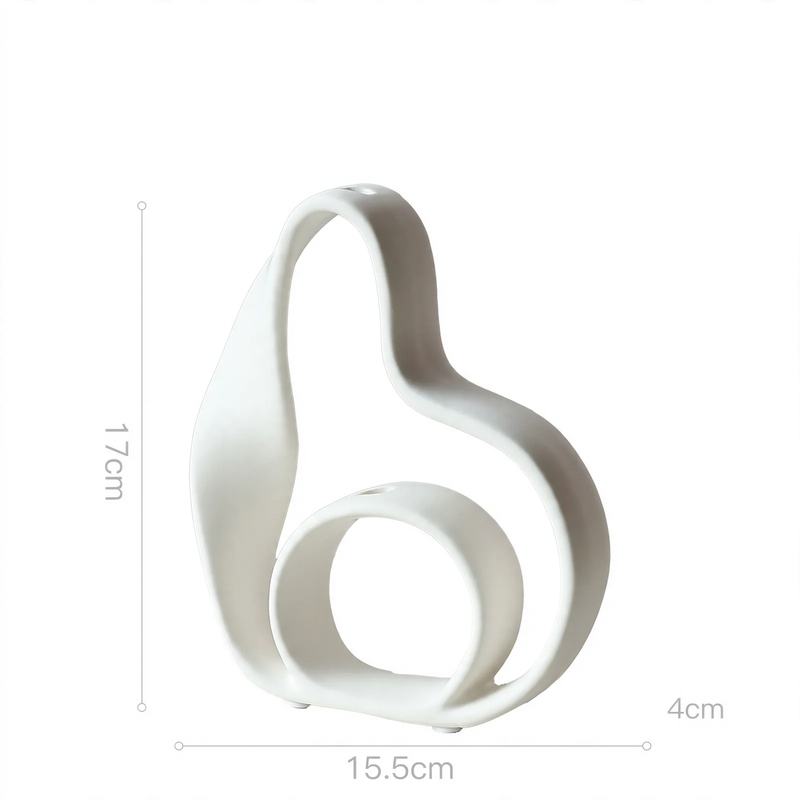 Geometrische Keramik-Vase, nordisches Design