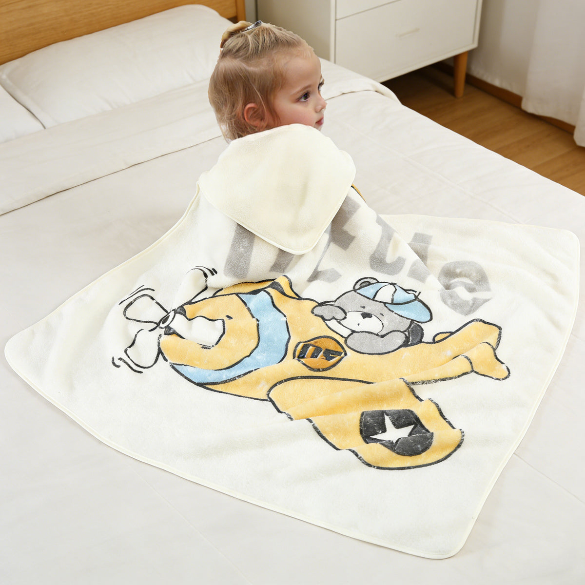 Babydecke aus Korallenfleece, 80×80 cm