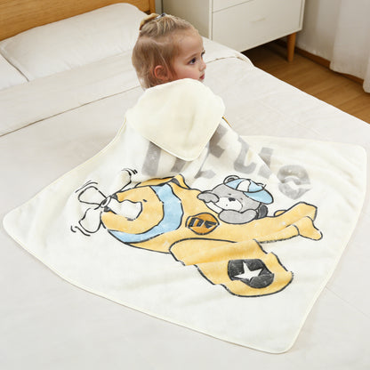 Babydecke aus Korallenfleece, 80×80 cm