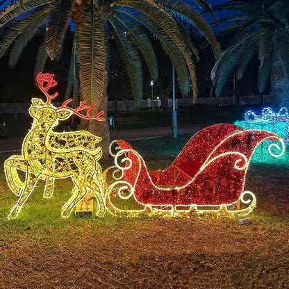 LED-Rentier-Leuchte mit Schlitten