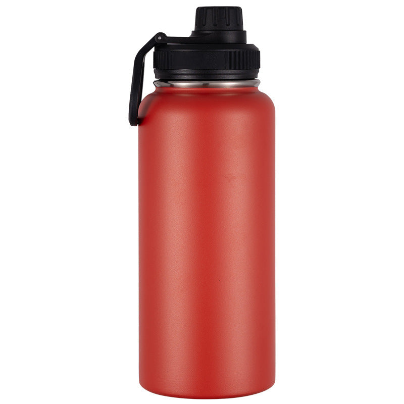 Isolierte Edelstahl-Trinkflasche mit Tragegriff