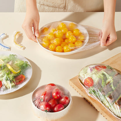 Frischhaltefolie-Hauben mit Gummizug