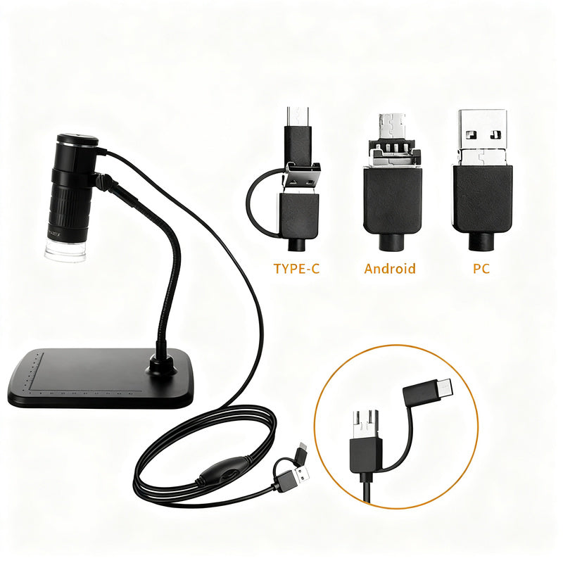 Digitalmikroskop, 1600-fache Vergrößerung, USB-Betrieb