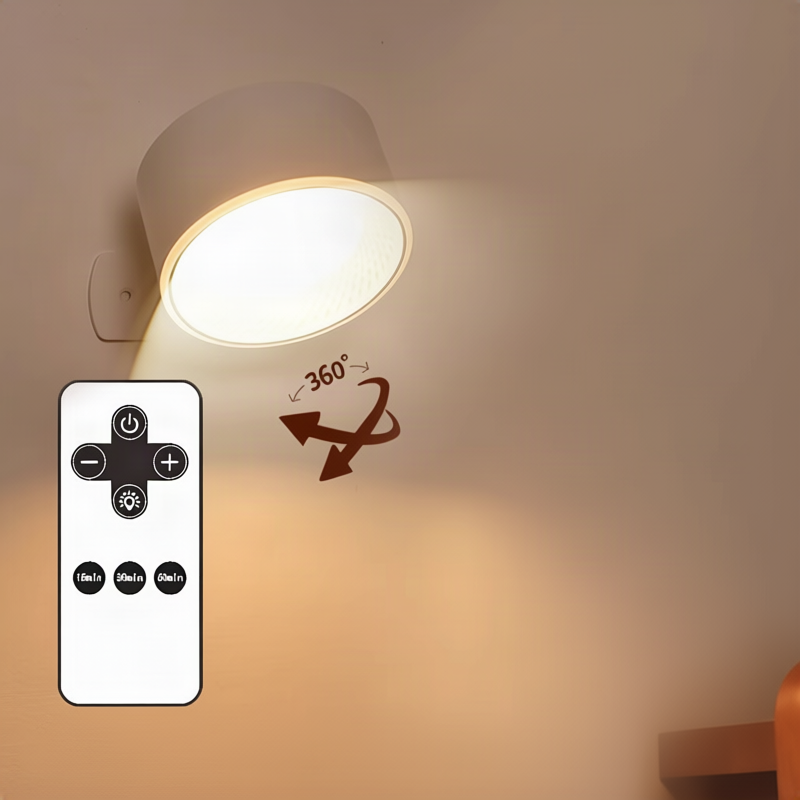 LED-Wandleuchte mit Fernbedienung und Farbwahl