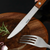 Besteckset 12-teilig, Edelstahl mit Holzgriff