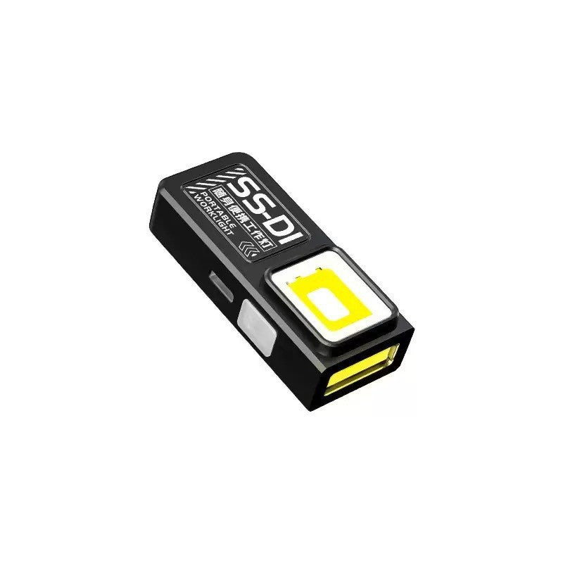 Tragbare USB-Taschenlampe mit Magnethalter