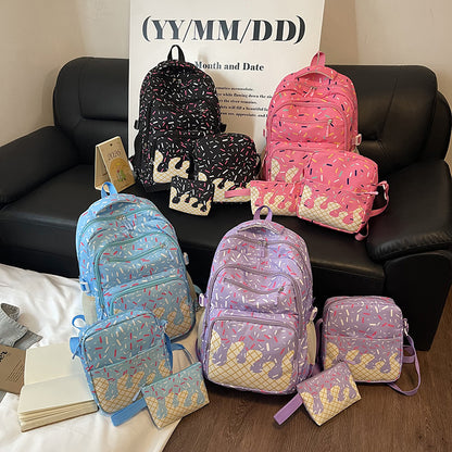 Rucksack mit Druckmuster, wasserdicht, 56–75 L