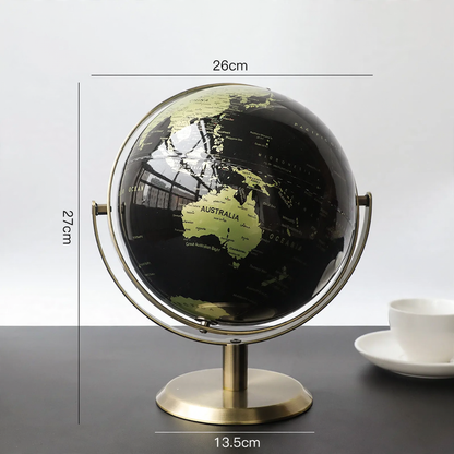 Globus-Dekofigur, transparent, modernes Design