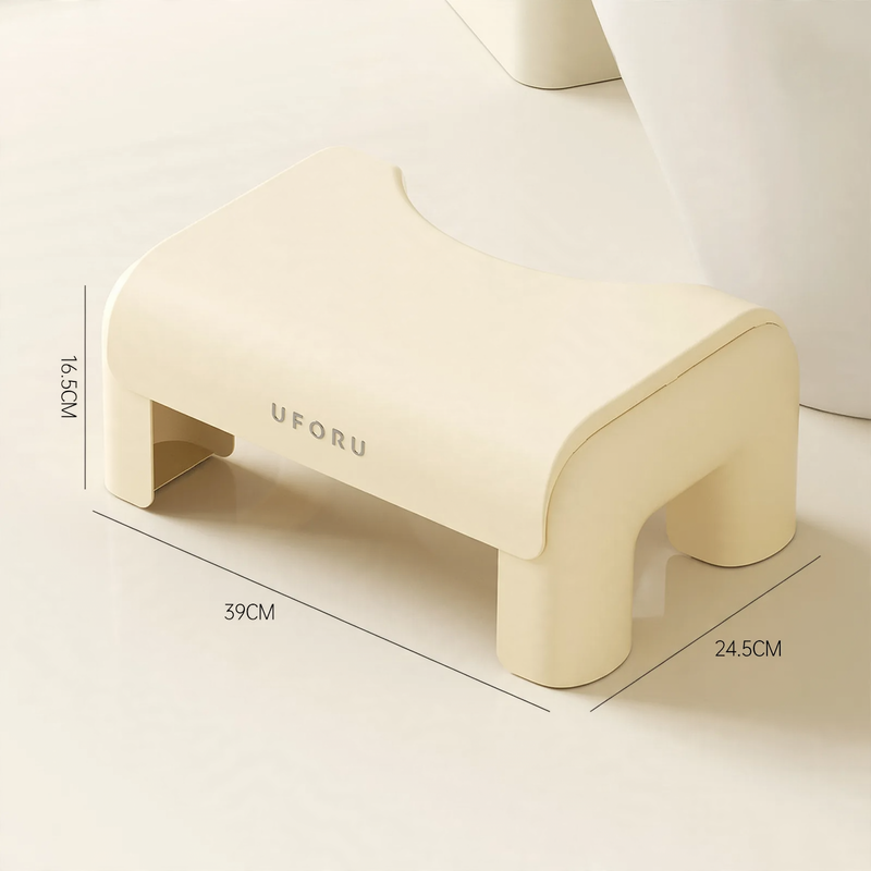 Toilettenhocker aus Kunststoff, platzsparend