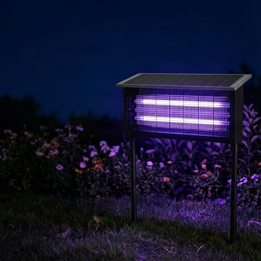 Solar-Insektenvernichter für außen, LED, mit Akku