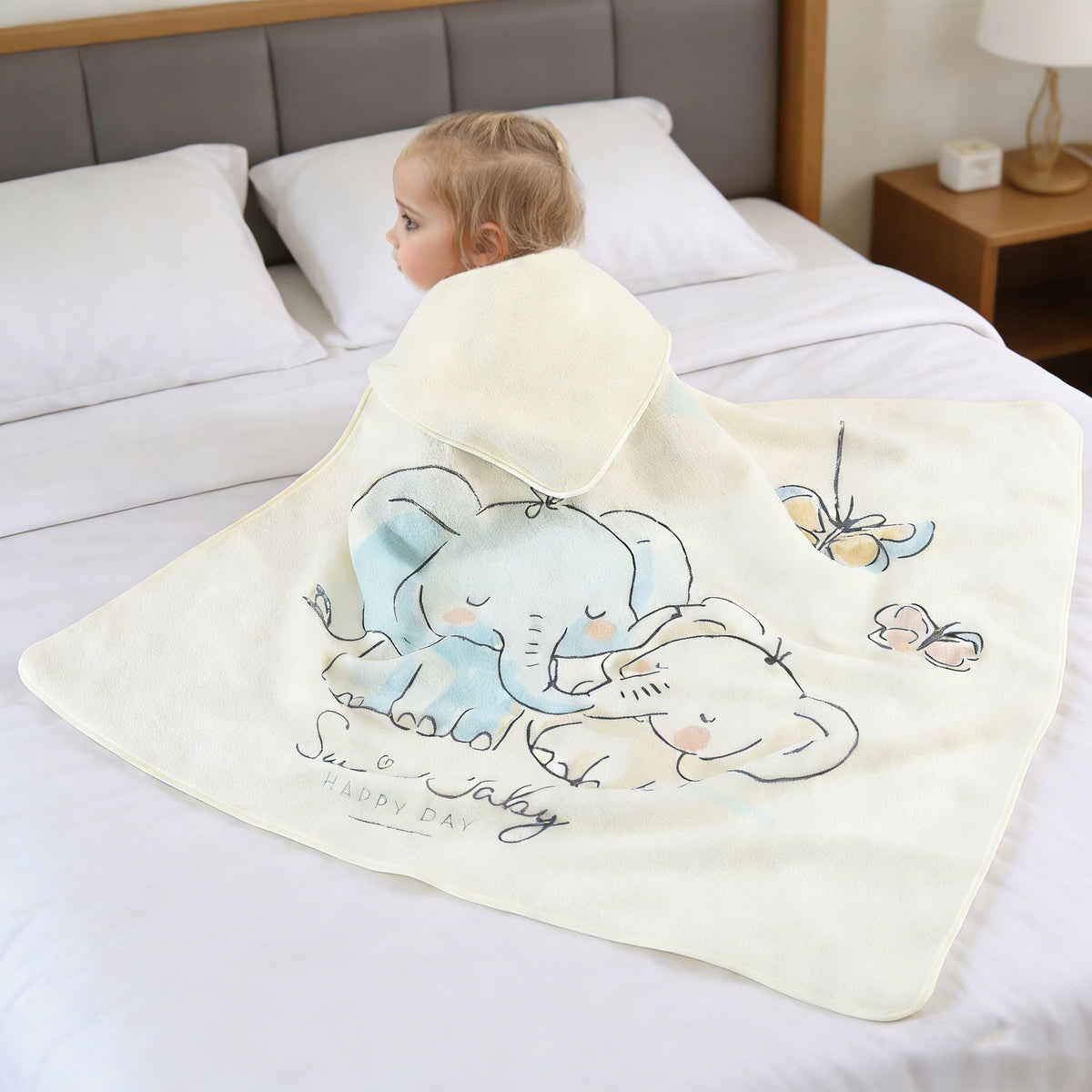 Babydecke aus Korallenfleece, 80×80 cm