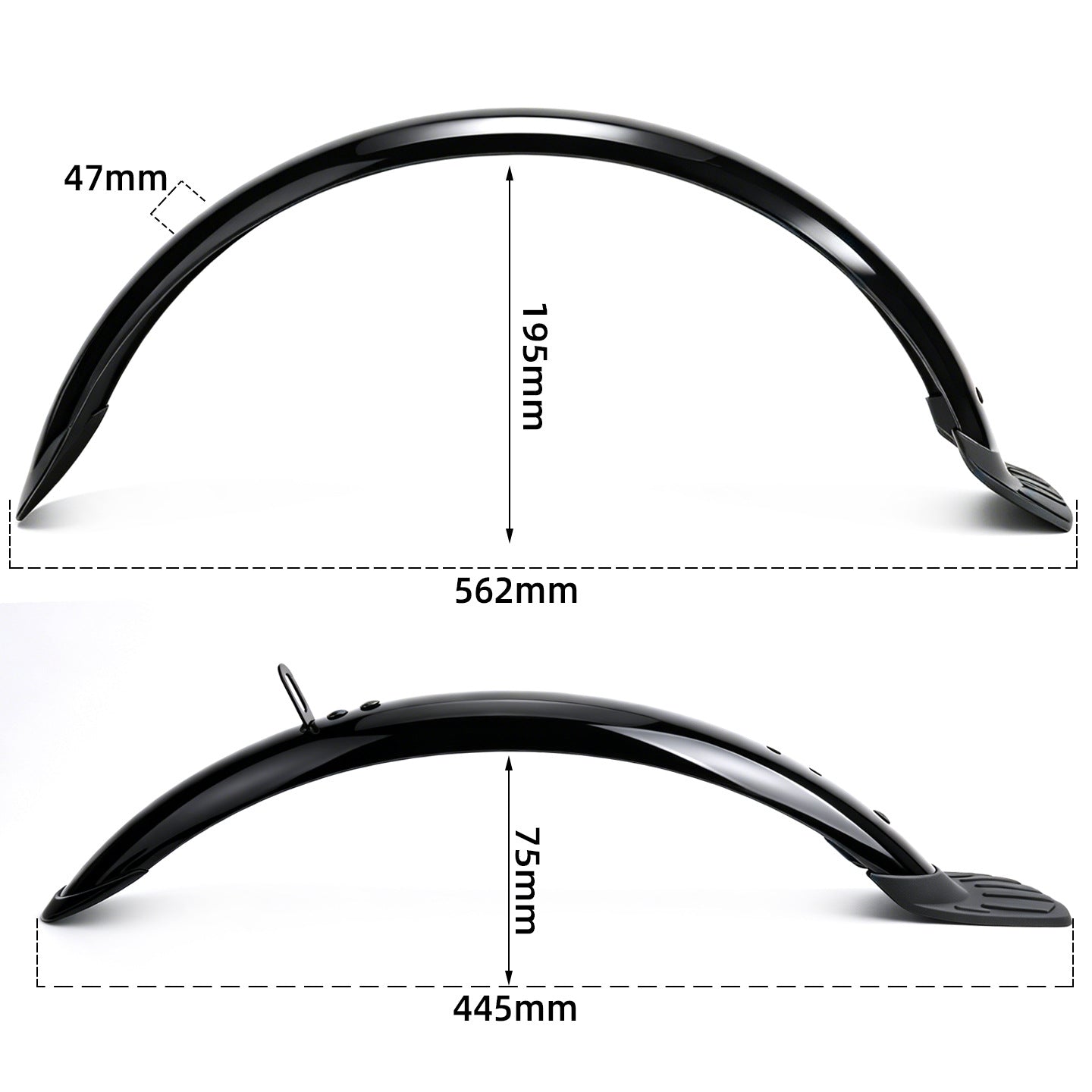 Fahrrad-Schutzblech, PVC, 16″ und 20″