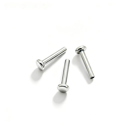 Titan-Piercingstab, flache Basis, Innengewinde