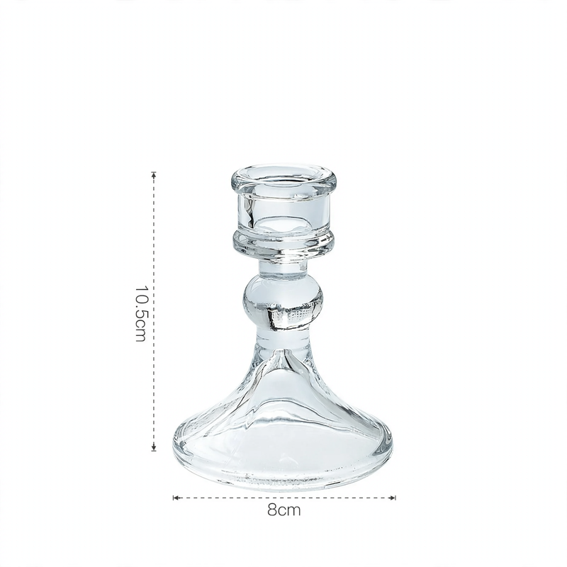 Glaskerzenhalter in nordischem Design