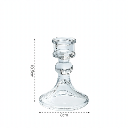 Glaskerzenhalter in nordischem Design