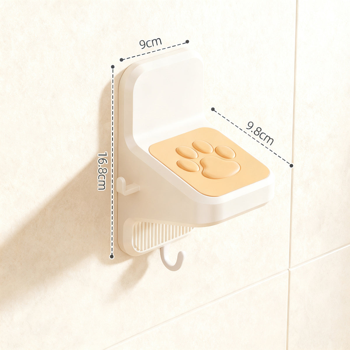 Wandmontierter Fußtreter für das Badezimmer