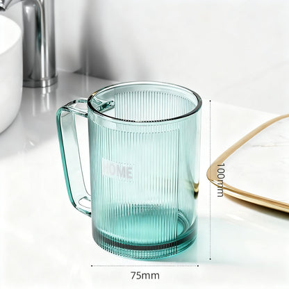 Zahnputzbecher mit Griff, Kunststoff, 51–100 ml