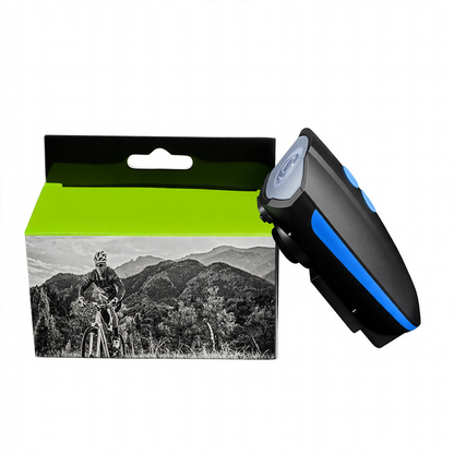 Fahrrad-Frontlicht mit Hupe und Ladefunktion