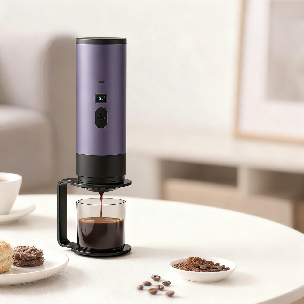Tragbare Espresso-Kaffeemaschine mit Akku, 0,5 L