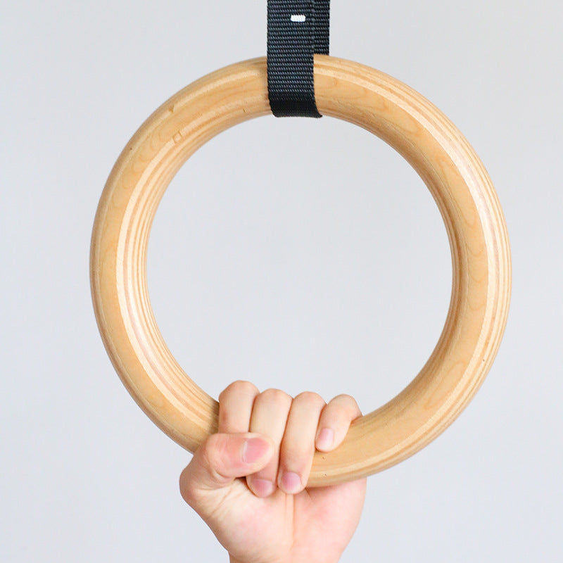 Holz-Turnringe mit Gurt