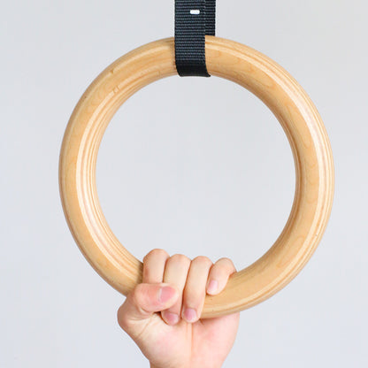 Holz-Turnringe mit Gurt
