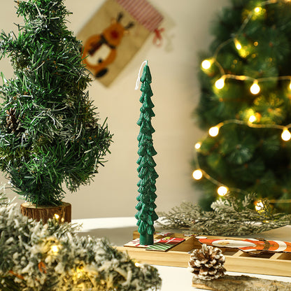 Weihnachtsbaum-Duftkerze, handgefertigt