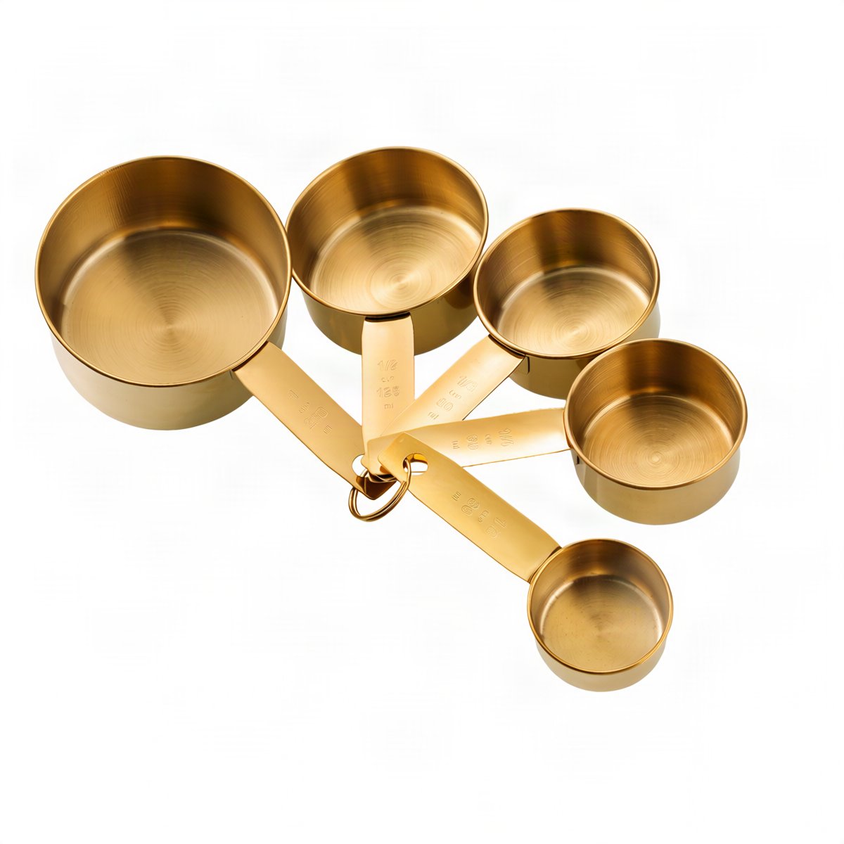 Edelstahl-Messlöffel und Messbecher-Set, 6-teilig