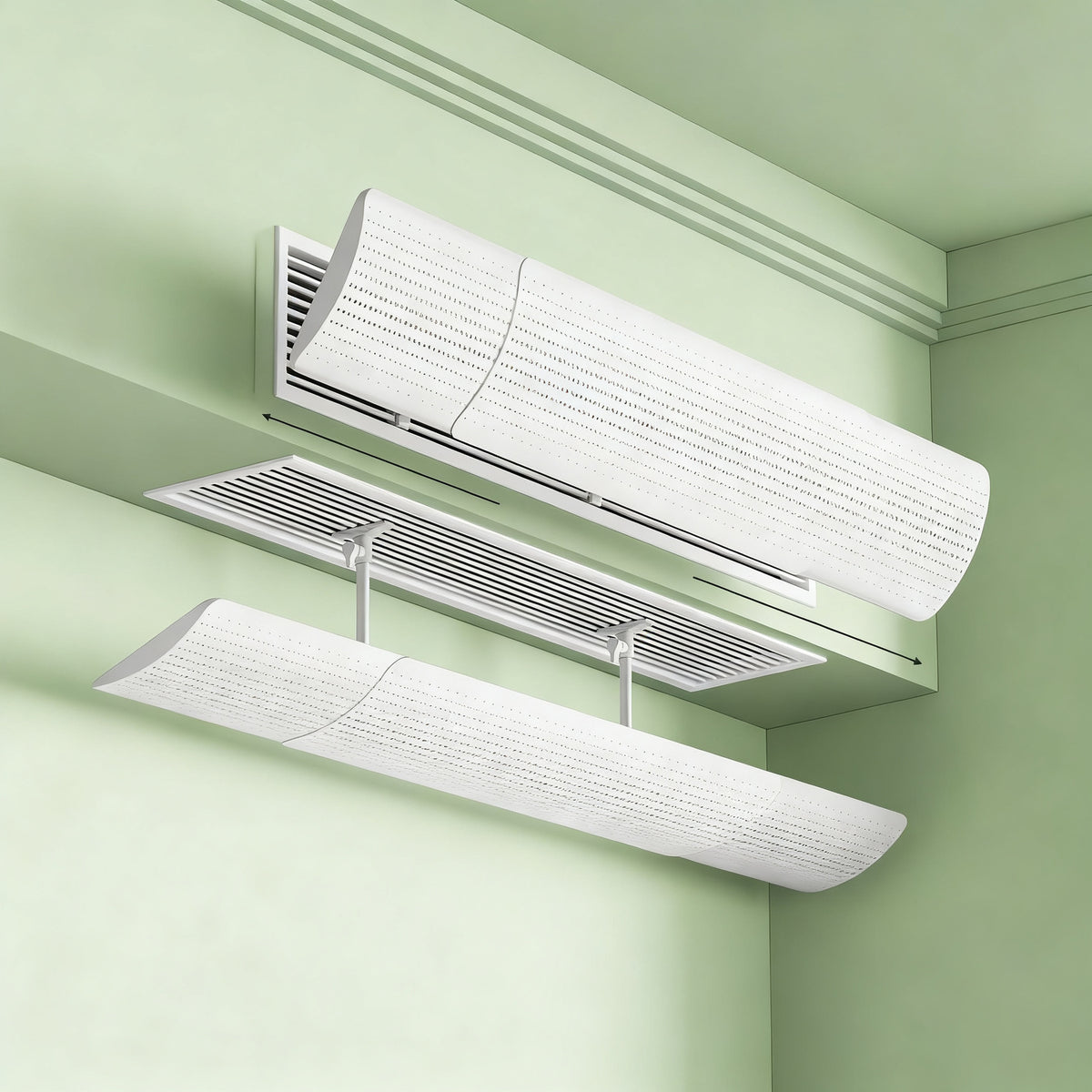 Klimaanlage Windabweiser für Deckenkassetten