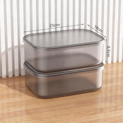 Transparente Aufbewahrungsbox aus Kunststoff
