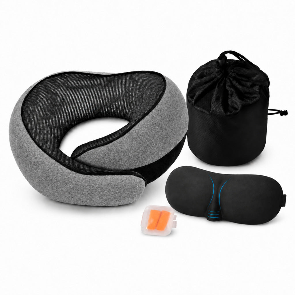 Nackenkissen aus Memory-Foam für Reisen
