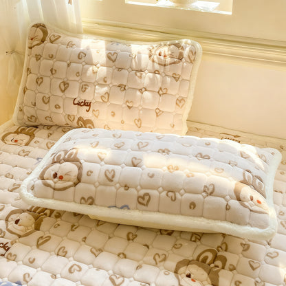 Fleece-Bettauflage, warm und weich