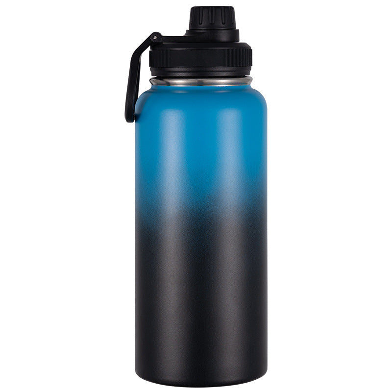 Isolierte Edelstahl-Trinkflasche mit Tragegriff