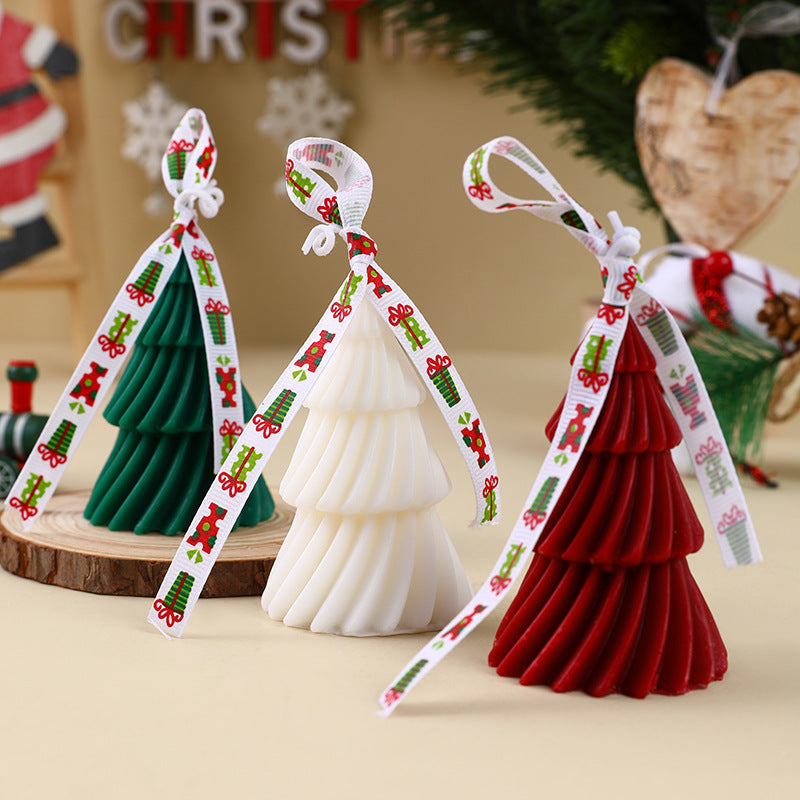 Weihnachtsbaum-Duftkerze aus Sojawachs
