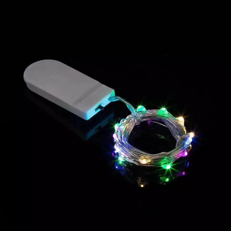 LED-Lichterkette mit Knopfzellenbatterie, 1–3 m