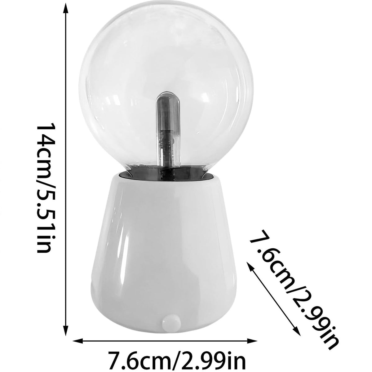 Plasma-Kugelleuchte mit Farbwechsel