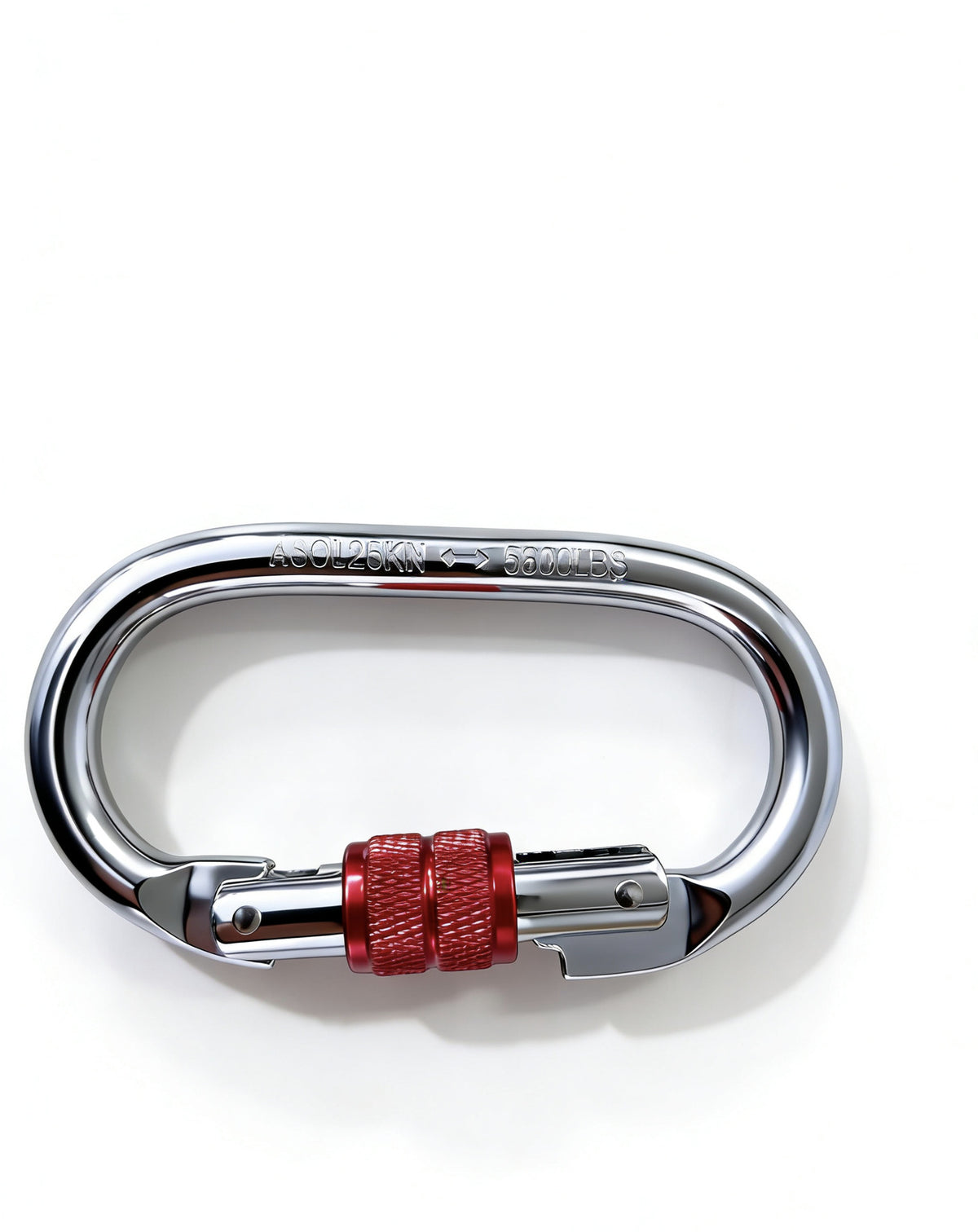 Stahlkarabiner für Klettern, 25 KN