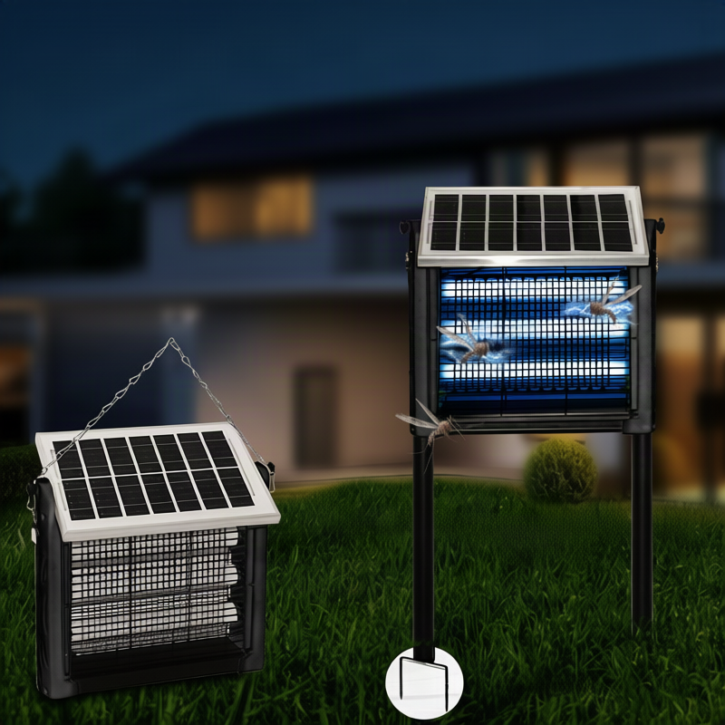 Solar-Insektenvernichter für außen, LED, mit Akku