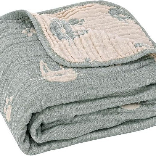 Babydecke aus Baumwolle, 6-lagig, 103 x 103 cm