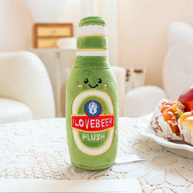 Plüsch-Figuren Bierserie – Becher, Fass, Dose, Flasche