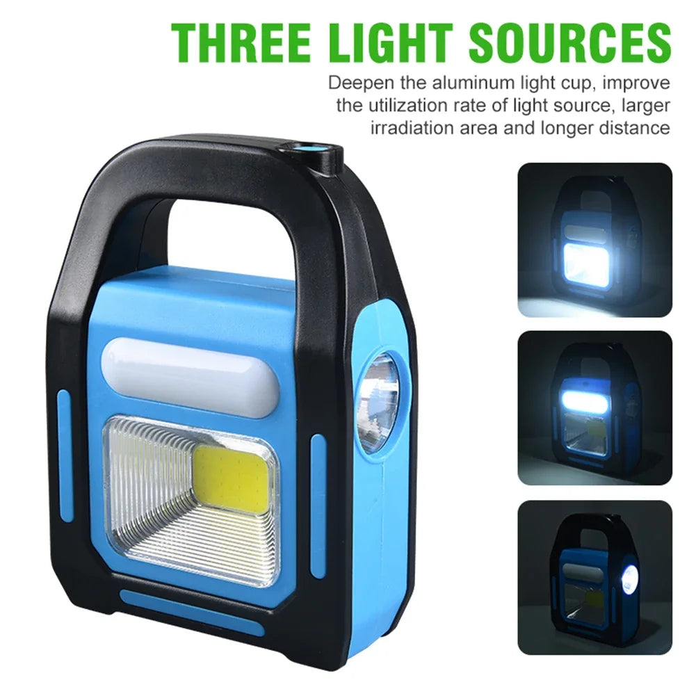 Brehn | Wiederaufladbare USB Campinglampe mit Powerbank – SolarGlow