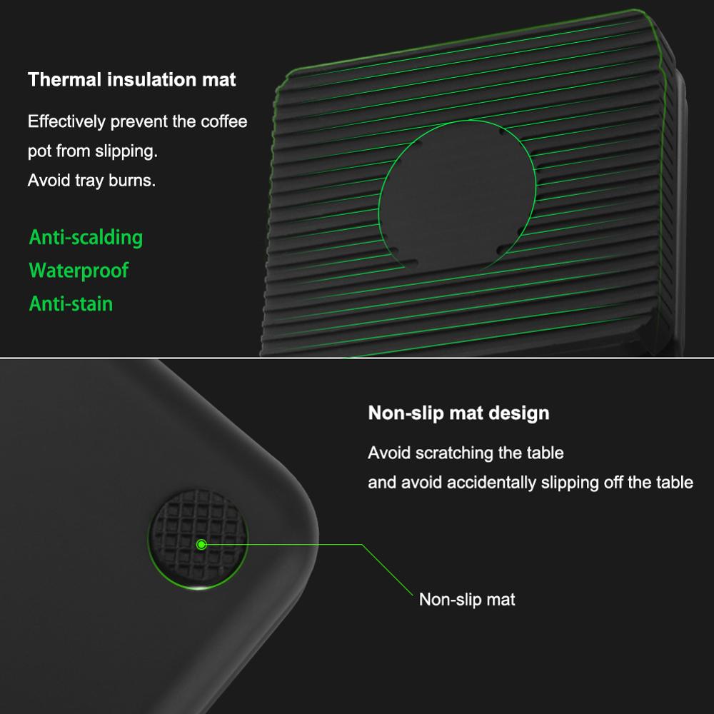 Tropfkaffeemaschinenwaage mit Timer Tragbare elektronische digitale Küchenwaage | Brehn