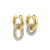 Brehn | Dual Diamond Circle Huggie Ohrringe
