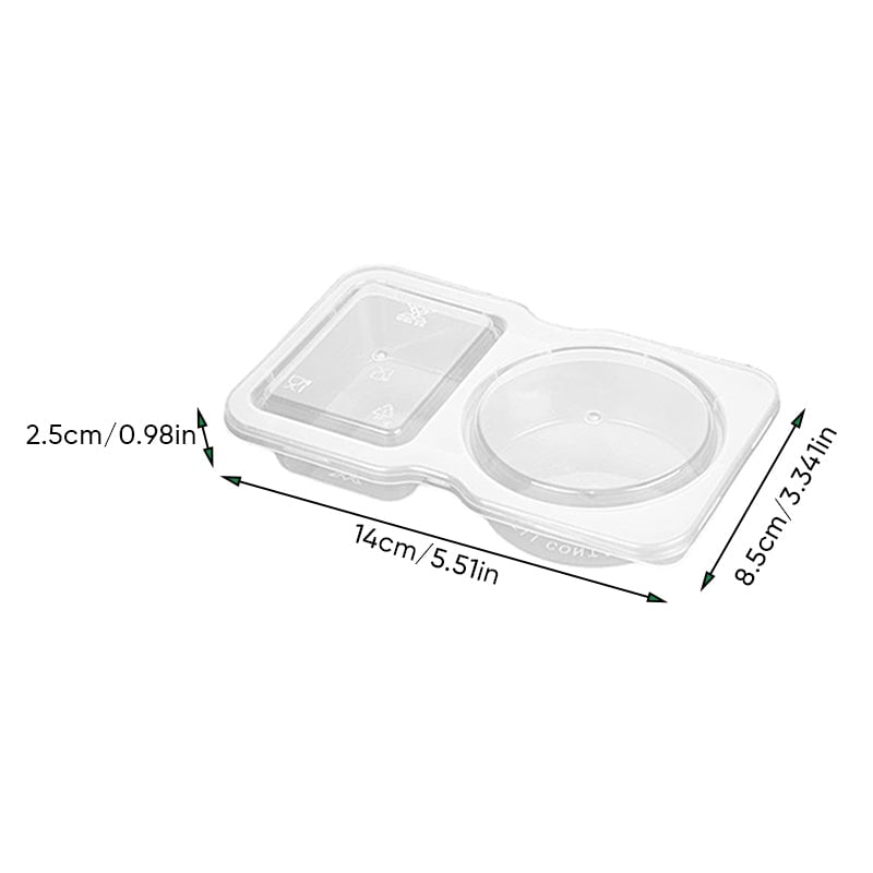 Brehn | Doppeltes Fach Snackbehälter mit Deckel