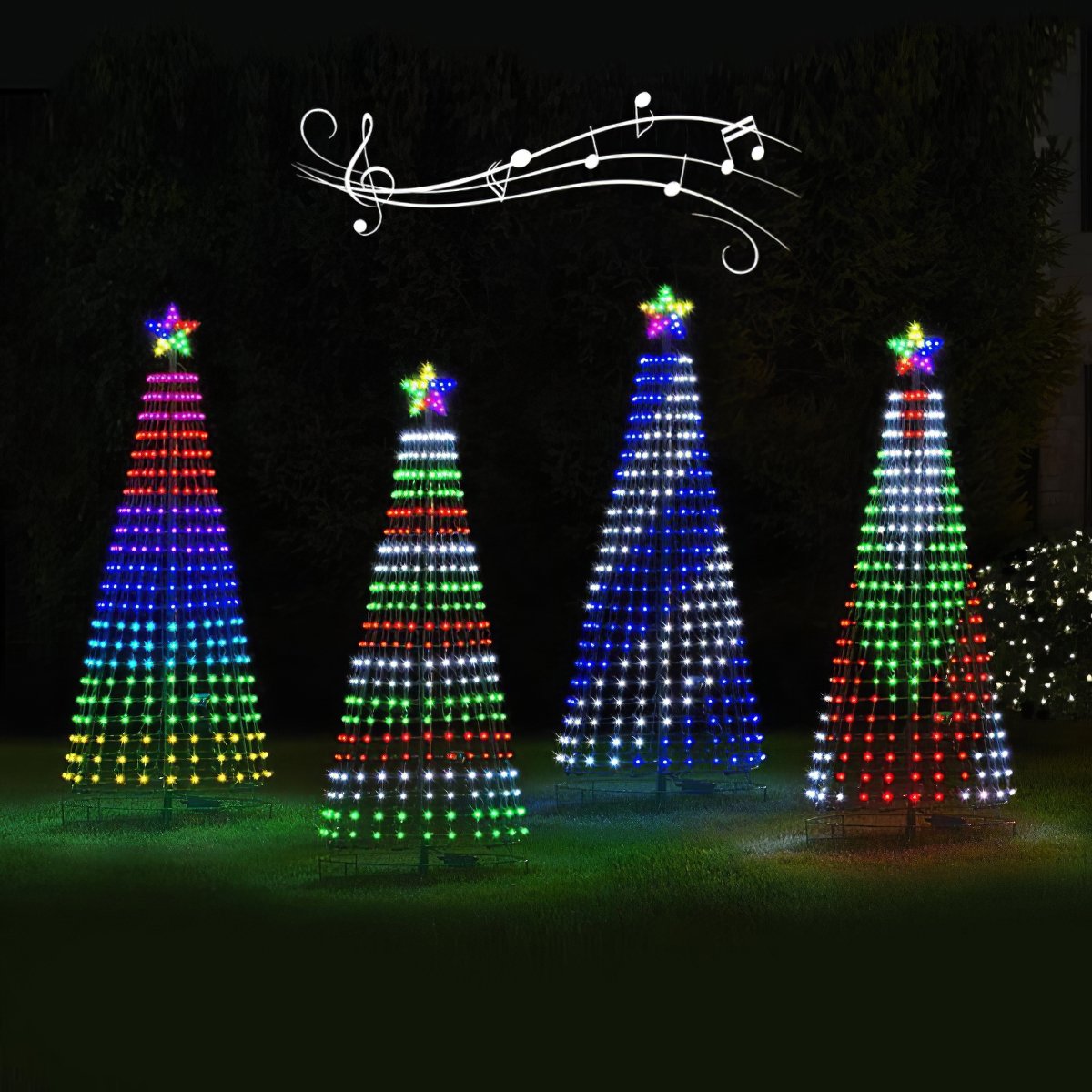 Der choreografierte Lichtshowbaum
