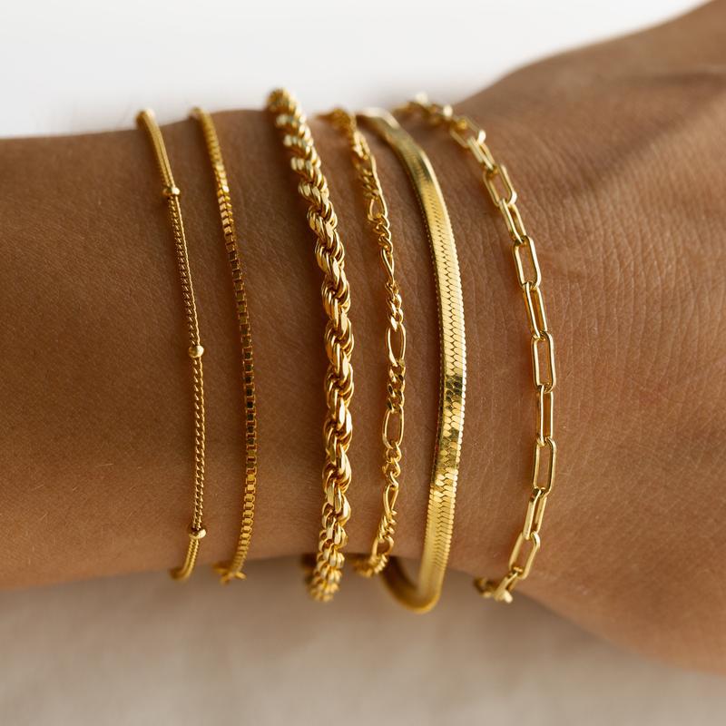 Brehn | 6er Set Klassische Armbänder Stapeln