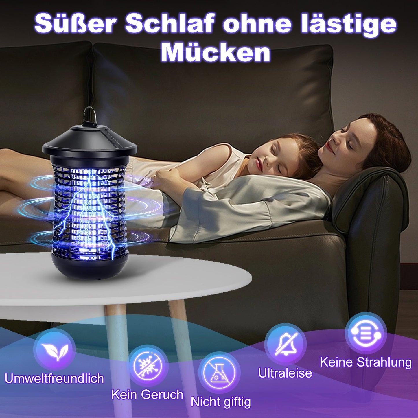 Elektrisch Mückenlampe Insektenvernichter UV-Licht | Brehn
