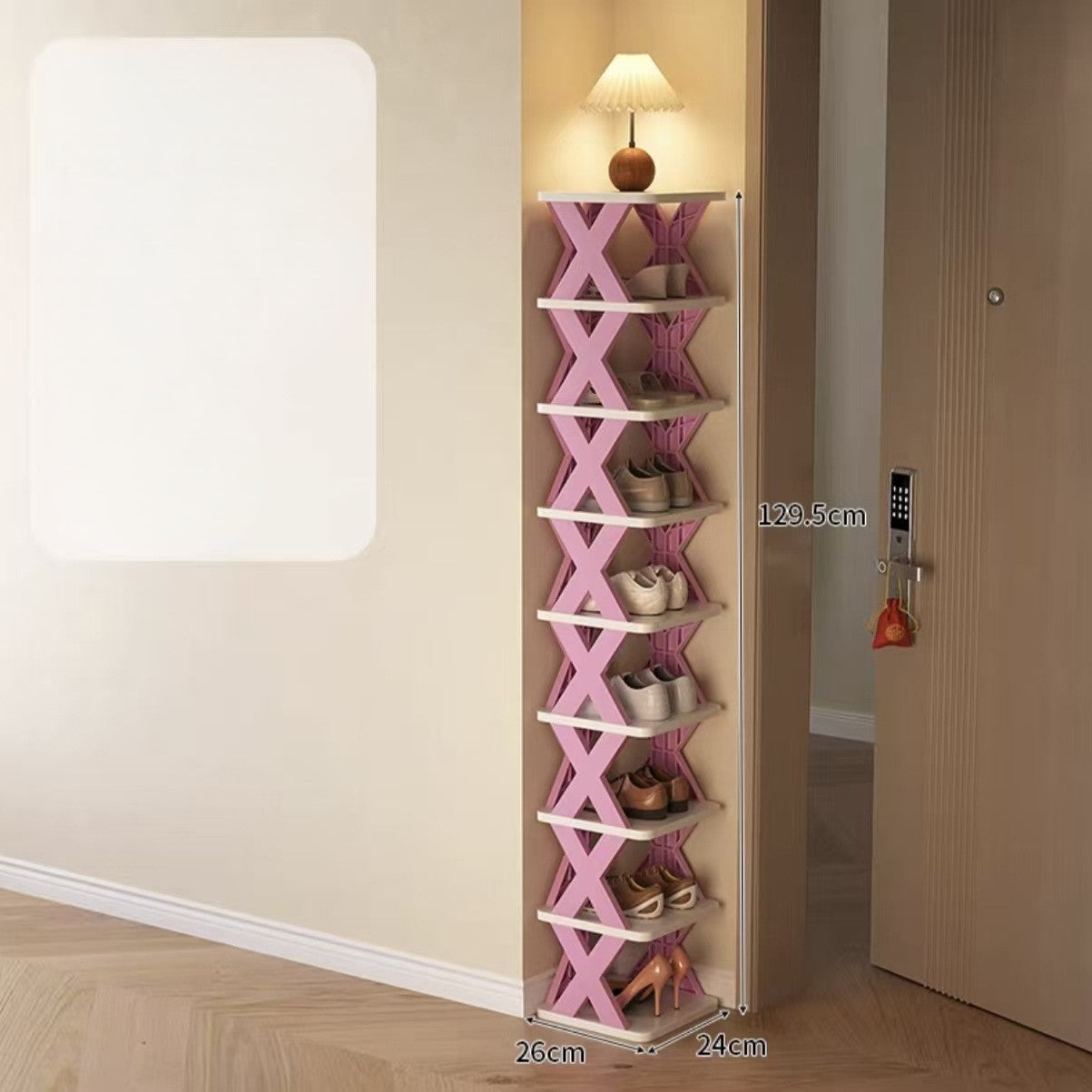 Schmales Schuhregal Turm | Brehn