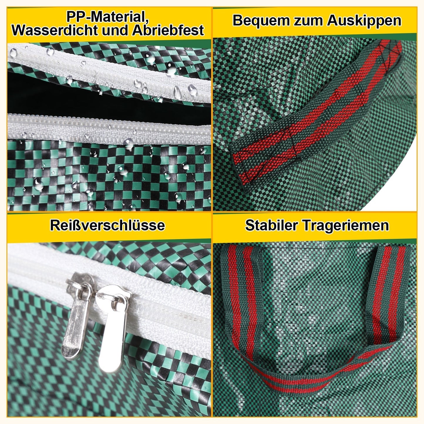 Gartenabfallsack Gartensack 272L mit Deckel | Brehn