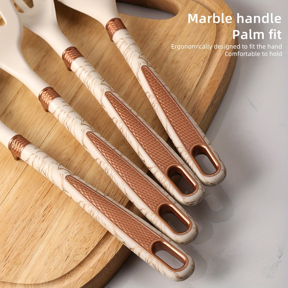 Brehn | Premium Kochen - Kochvergnügen mit dem eleganten Silikon-Küchenutensilien-Set