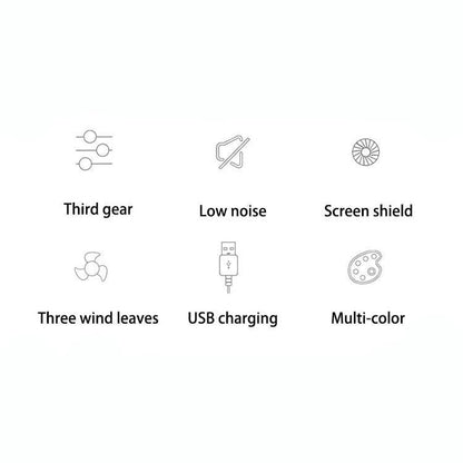 Tragbarer USB wiederaufladbarer Mini Handventilator | Brehn